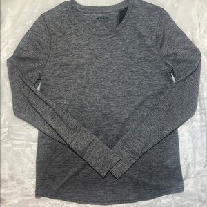 Athleta Heather Gray Crew Neck Top